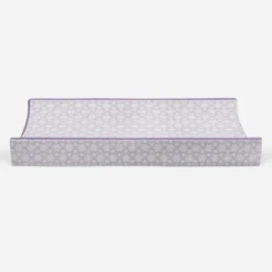 Bacati - Floral Quilted Muslin Changing Pad Cover Lilac -Roommates Nursery Outlet Store GUEST 008bd519 6b39 41fe a700 9c261c880178