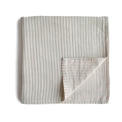 Mushie Muslin Swaddle Blanket Organic Cotton 12 Mushie Muslin Swaddle Blanket Organic Cotton - Image 12
