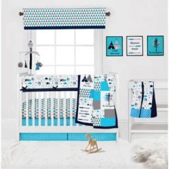 Bacati - Woodlands Aqua/Navy/Grey Boys Musical Mobile -Roommates Nursery Outlet Store GUEST 01355a63 c8dd 4778 9e71 d5e81f8b83a0