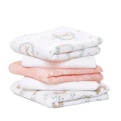 Aden + Anais Essentials Muslin Squares Baby Blankets - 5pk 3 Aden + Anais Essentials Muslin Squares Baby Blankets - 5pk - Image 3