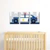 Big Dot Of Happiness Calling All Units - Police - Cop Car Nursery Wall Art And Kids Room Decor - 7.5 X 10 Inches - Set Of 3 Prints