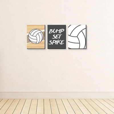 Big Dot Of Happiness Bump, Set, Spike - Volleyball - Sports Nursery Wall Art, Kids Room Decor & Game Room Decor - 7.5 X 10 Inches - Set Of 3 Prints 2 Big Dot Of Happiness Bump, Set, Spike - Volleyball - Sports Nursery Wall Art, Kids Room Decor & Game Room Decor - 7.5 X 10 Inches - Set Of 3 Prints - Image 2