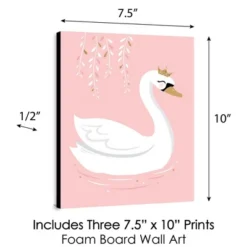 Big Dot Of Happiness Swan Soiree - White Swan Nursery Wall Art And Kids Room Decorations - Gift Ideas - 7.5 X 10 Inches - Set Of 3 Prints -Roommates Nursery Outlet Store GUEST 05b40f66 d38c 4a5d bf69 720016ffd160