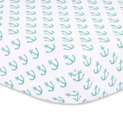The Peanutshell Blue Nautical Baby Crib Bedding Set - 3pc
