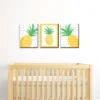 Big Dot Of Happiness Tropical Pineapple - Nursery Wall Art, Kids Room Decor And Summer Home Decorations Ideas - 7.5 X 10 Inches - Set Of 3 Prints