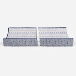 Bacati - Olivia Printed Garland Coral/Navy Quilted Changing Pad Cover -Roommates Nursery Outlet Store GUEST 094655d9 d05d 4c5b 9ebf 21f6df47e1bd