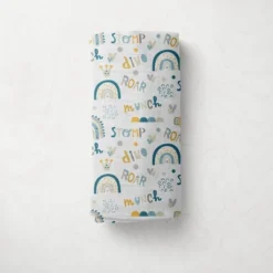 Little Dino Boys Teal/Yellow 2 Pack Muslin Swaddling Blankets -Roommates Nursery Outlet Store GUEST 09b45259 a270 41cb 956d 7faf92705d4a
