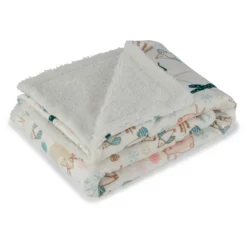 Sandy & Simon Lovey Faux-shearling Baby Blanket For Girl Comforting Plush Microfibers