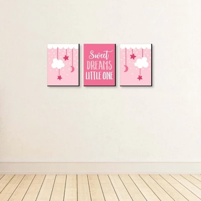Big Dot Of Happiness Baby Girl - Pink Nursery Wall Art And Kids Room Decorations - 7.5 X 10 Inches - Set Of 3 Prints 2 Big Dot Of Happiness Baby Girl - Pink Nursery Wall Art And Kids Room Decorations - 7.5 X 10 Inches - Set Of 3 Prints - Image 2
