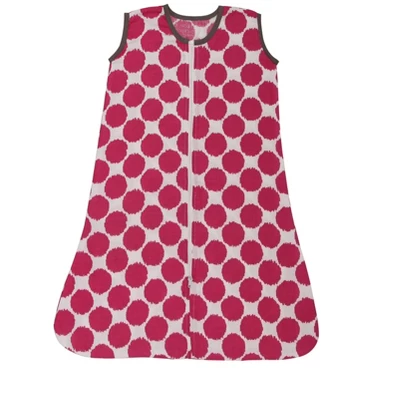 Bacati - Ikat Dots Leopard Pink Grey Girls 4 Pc Crib Set With Muslin Sleeping Sack 4 Bacati - Ikat Dots Leopard Pink Grey Girls 4 Pc Crib Set With Muslin Sleeping Sack - Image 4