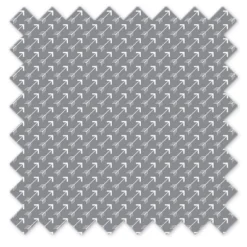 Bacati - Woodlands Gray Arrows Neutral Cotton Crib/Toddler Crib Skirt