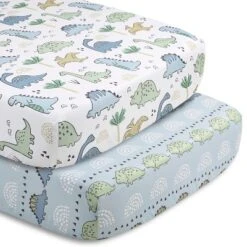 The Peanutshell Blue Dino 5-Piece Baby Crib Bedding Set With Quilt And Blanket -Roommates Nursery Outlet Store GUEST 1146a853 1690 404b a44c 6e4e498999d7