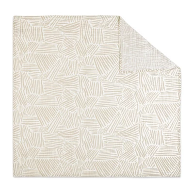 Babyletto Oat Stripe Muslin Swaddle Blanket 2 Babyletto Oat Stripe Muslin Swaddle Blanket - Image 2