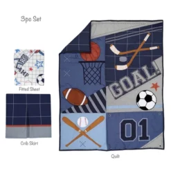 Lambs & Ivy Baby Sports 3-Piece Football/Basketball Baby Crib Bedding Set -Roommates Nursery Outlet Store GUEST 131654ff f599 45bb ad1b 36160ebfd0c7
