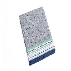 Bacati - Noah Mint/Navy Collapsible Laundry Hamper -Roommates Nursery Outlet Store GUEST 137544ed 04be 4771 bb2e 66f4d3bde547