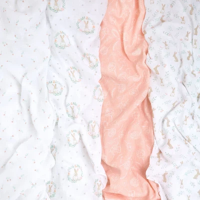 Aden + Anais Essentials Muslin Squares Baby Blankets - 5pk 2 Aden + Anais Essentials Muslin Squares Baby Blankets - 5pk - Image 2