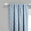 84"x52" Seaside Starfish Blackout Window Curtain Panel Blue - Lush Décor