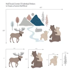 Lambs & Ivy Big Sky Blue/Brown Woodland Animals 4-Piece Baby Crib Bedding Set -Roommates Nursery Outlet Store GUEST 17424d3e 5a50 45a2 9e40 ede1d01ea933