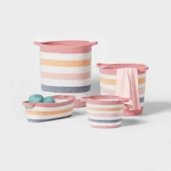 Striped Coiled Rope Kids' Storage Bin - Pillowfort™ -Roommates Nursery Outlet Store GUEST 18fc3409 df85 4518 a061 53954e0e0439