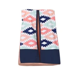 Bacati - Emma Coral Mint Navy 6 Pc Crib Bedding Set With Long Rail Guard Cover -Roommates Nursery Outlet Store GUEST 1a2d3a1c 0c54 4795 82f6 41a7eceb42dc