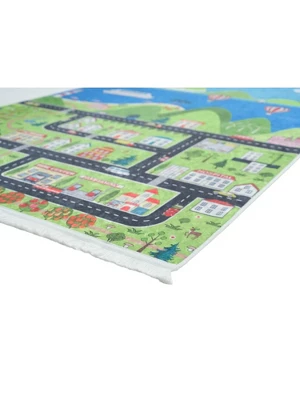 Mother Ruggers Air, Sea LMachine Washable Colorful Kid's Rug 1 Mother Ruggers Air, Sea LMachine Washable Colorful Kid's Rug