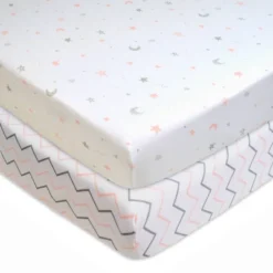 TL Care Printed 100% Cotton Knit Fitted Playard Sheet - 2pk -Roommates Nursery Outlet Store GUEST 1ded136d 95e0 4982 9347 837476b6ff4c
