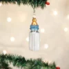 Old World Christmas Boy Baby Bottle - One Ornament 4 Inches - Keepsake Long Lasting - 32497 - Glass - White