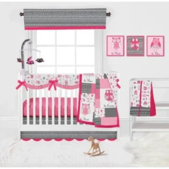 Bacati - Owls Pink/Grey Girls Musical Mobile -Roommates Nursery Outlet Store GUEST 2175b6b2 f0a6 4f8c a901 6bd675a80926