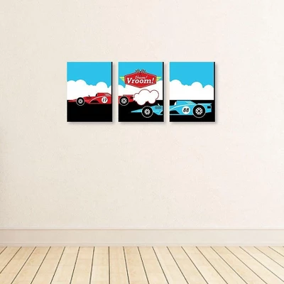 Big Dot Of Happiness Let's Go Racing - Racecar - Nursery Wall Art, Race Car Kids Room Decor & Game Room Home Decor - 7.5 X 10 Inches - Set Of 3 Prints 2 Big Dot Of Happiness Let's Go Racing - Racecar - Nursery Wall Art, Race Car Kids Room Decor & Game Room Home Decor - 7.5 X 10 Inches - Set Of 3 Prints - Image 2