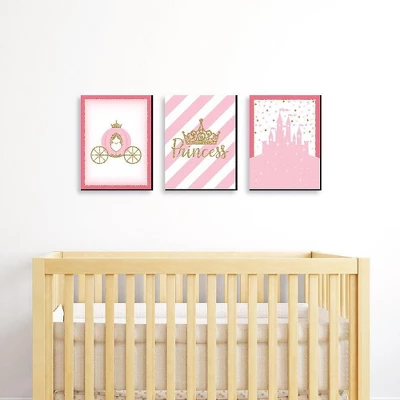 Big Dot Of Happiness Little Princess Crown - Castle Nursery Wall Art And Kids Room Decorations - Gift Ideas - 7.5 X 10 Inches - Set Of 3 Prints 1 Big Dot Of Happiness Little Princess Crown - Castle Nursery Wall Art And Kids Room Decorations - Gift Ideas - 7.5 X 10 Inches - Set Of 3 Prints
