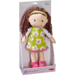 HABA Coco 12" Soft Doll With Brown Hair, Embroidered Face -Roommates Nursery Outlet Store GUEST 231a78f0 a9de 41b9 a580 4b946a71ddca