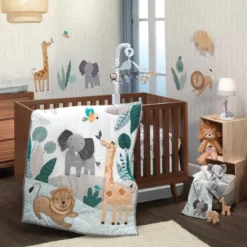 Lambs & Ivy Jungle Friends Appliqued Fleece Nursery Baby Blanket - Elephant -Roommates Nursery Outlet Store GUEST 231bb6e0 9940 4bdb 8887 9ded7752c1ed