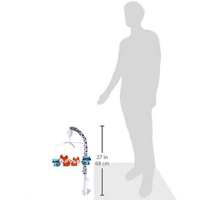 Bacati - Liam Boys Aqua/Orange/Navy Musical Mobile 1 Bacati - Liam Boys Aqua/Orange/Navy Musical Mobile