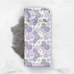 Bacati - Watercolor Floral Purple Gray 3 Pc Toddler Bed Sheet Set -Roommates Nursery Outlet Store GUEST 24db5b97 1300 48f0 8470 bc15111a0e7c