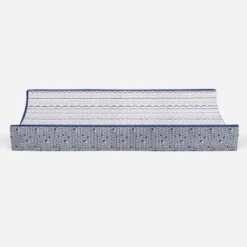 Bacati - Olivia Printed Garland Coral/Navy Quilted Changing Pad Cover -Roommates Nursery Outlet Store GUEST 25dbdb36 06d1 4b5a ad76 271547c3d9a7