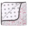Bacati - Boys Baseball Muslin Red Gray 8 Pc Crib Bedding Set With Long Rail Guard Cover