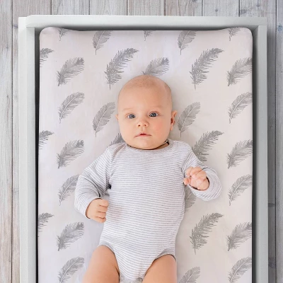 The Peanutshell Farmhouse Feather Changing Pad Cover - Feathers 1 The Peanutshell Farmhouse Feather Changing Pad Cover - Feathers