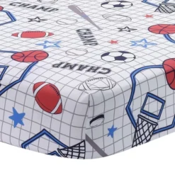 Lambs & Ivy Baby Sports 3-Piece Football/Basketball Baby Crib Bedding Set -Roommates Nursery Outlet Store GUEST 2d4d81a1 3cdd 480a a796 fa55c9ace782