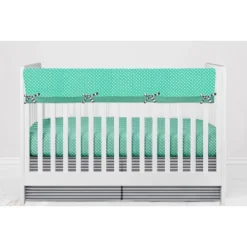 Bacati - Elephants Mint/Yellow/Gray 6 Pc Crib Bedding Set With Long Rail Guard Cover 14 Bacati - Elephants Mint/Yellow/Gray 6 Pc Crib Bedding Set With Long Rail Guard Cover -Roommates Nursery Outlet Store GUEST 2e193ed0 9d6f 42a5 9974 26b2b57f72e2