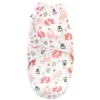 Hudson Baby Infant Girl Quilted Cotton Swaddle Wrap 3pk, Girl Forest, 0-3 Months