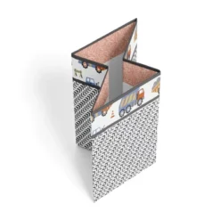 Bacati - Construction Multicolor Boys Collapsible Laundry Hamper