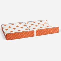Bacati - Playful Fox Quilted Changing Pad Cover -Orange Arrows In Gussett -Roommates Nursery Outlet Store GUEST 31a6159e 42ac 439b 8a79 53ba2d8022fa
