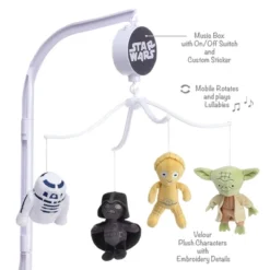 Lambs & Ivy Star Wars Classic Musical Baby Crib Mobile Soother Toy -Roommates Nursery Outlet Store GUEST 31e45187 add9 41c3 9b1d 86fe48cb1b90