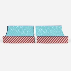 Bacati - Space Multicolor Boys Cotton Blue Stars Changing Pad Cover -Roommates Nursery Outlet Store GUEST 333ef0b5 689f 4dd1 bde5 a2928d2a2541