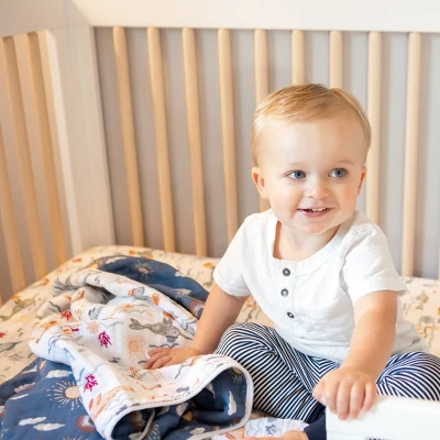 Bebe Au Lait Muslin Snuggle Blanket 2 Bebe Au Lait Muslin Snuggle Blanket - Image 2