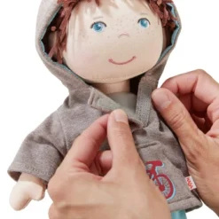 HABA Lian 12" Soft Boy Doll With Brown Hair, Blue Eyes And Embroidered Face (Machine Washable) -Roommates Nursery Outlet Store GUEST 3754a504 5239 40cc 86c5 ad8f97e42afe