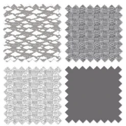 Bacati - Clouds In The City White/Gray 4 Pc Crib Bedding Set With Diaper Caddy -Roommates Nursery Outlet Store GUEST 375d257d c265 49da 8456 3db5d561cc2f