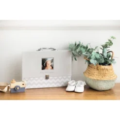 Pearhead Baby's File Keeper - Gray -Roommates Nursery Outlet Store GUEST 3b114279 2b65 4dab 81c7 7a8d6b0dbe5b