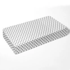 Bacati - Mustache Black Muslin 100 Percent Cotton Universal Baby US Standard Crib Or Toddler Bed Fitted Sheet