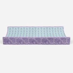 Bacati - Isabella Paisley Aqua/Lilac/Purple Floret Changing Pad Cover -Roommates Nursery Outlet Store GUEST 3c0e681e d8e0 45db a06f 6a48a451ba94